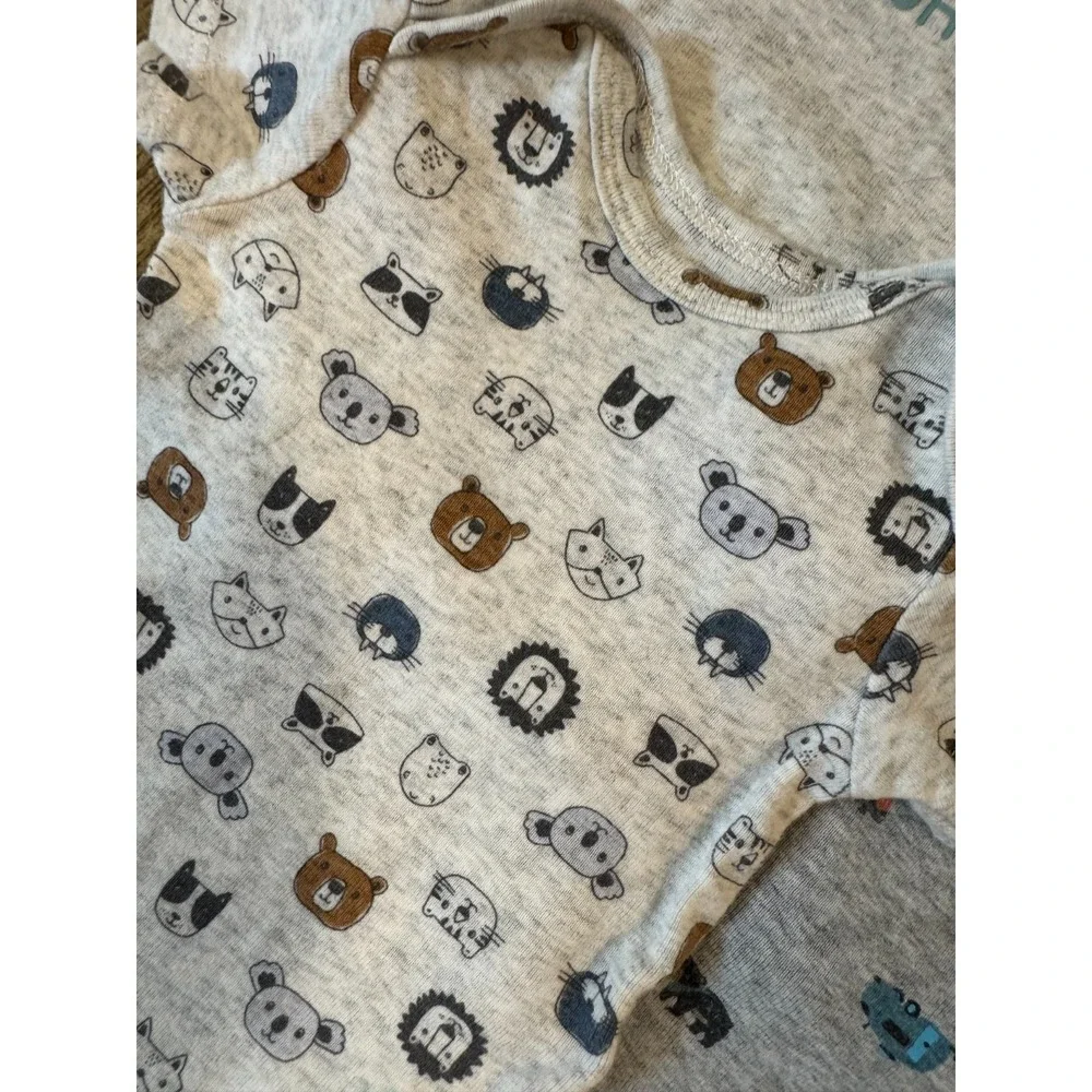 Carters Baby Newborn Short Sleeved Boys Bodysuits Shirts Romper Clothes Lot of 5